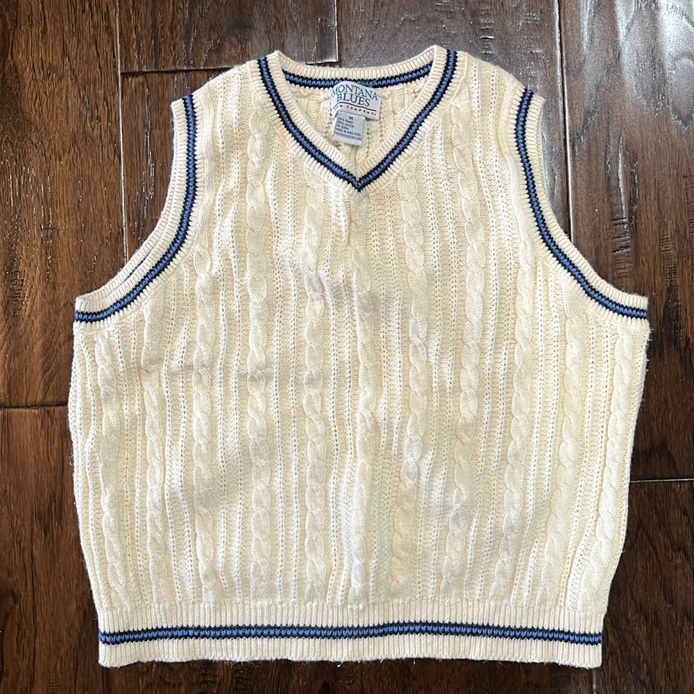 Vintage Montana Blues sweater vest